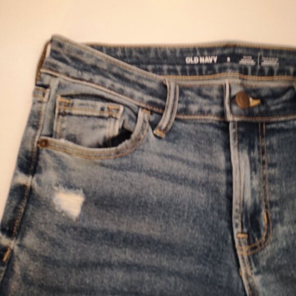 NWT Old Navy Mid Rise Rockstar Super Skinny Ladies Size 6 Blue Jeans - Picture 6 of 14